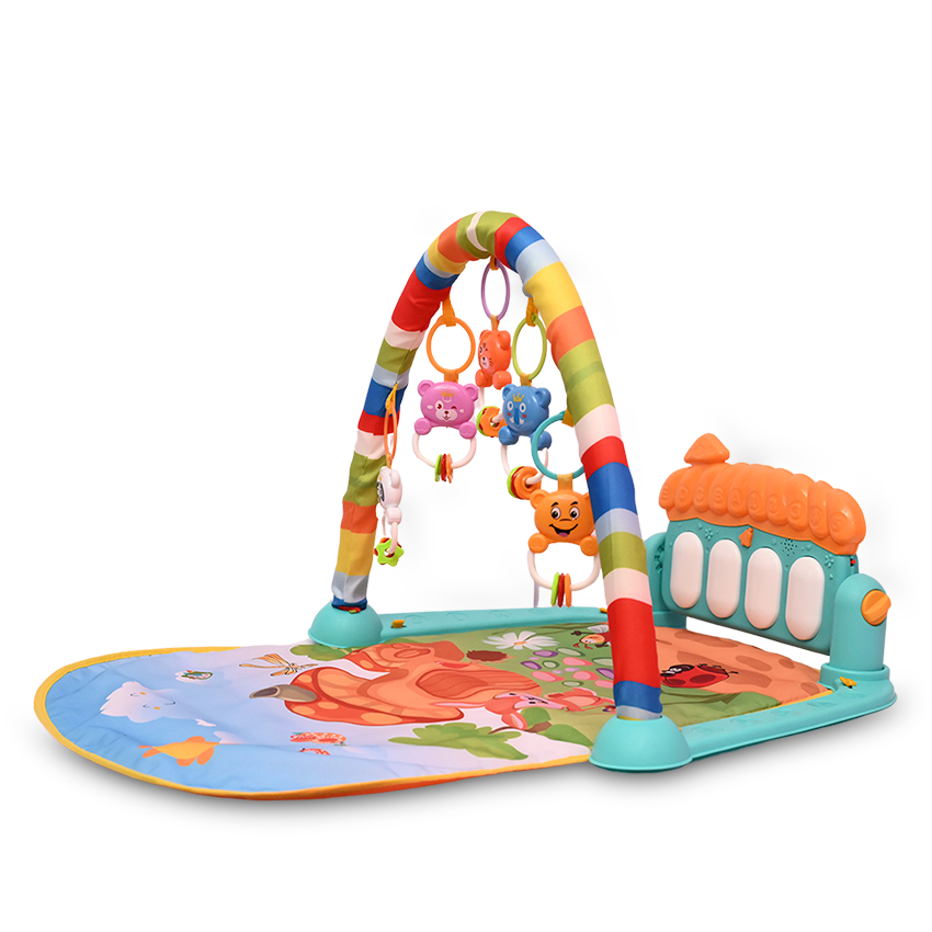 Baby Play Gym Piano Fitness Rack 3 in 1 Music Infant Activity Play Mat BD067