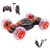 Baby dreams RC Stunt Car Invincible 360 Rolling Twister With Colorful Lights Music Switch Rechargeable Remote Control Car BD145