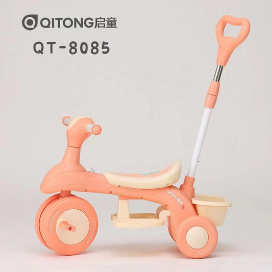 Baby dreams Children Ride On Tricycle Rotary Seat Push Pedal Car Trike For Kids With 3 Wheels and Parent push handle BD135