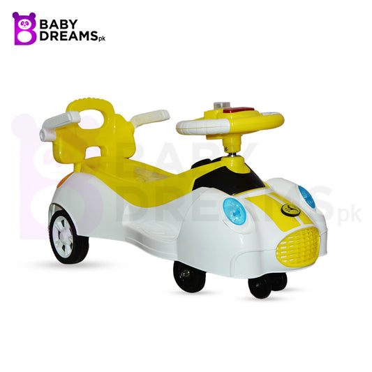 New Dolphin Twister Ride Car With Music Sound Swing Car For Toddlers 360 Degree Rotation Ride-On Speed Car Children Outdoor Indoor Ride For Baby Boys & Girls BD041