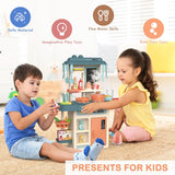 Baby dreams Children’s Play Kitchen,42PCS Kitchen Playset for Kids kids Role Play Kitchen with Real Light Sound Steam Simulation BD136