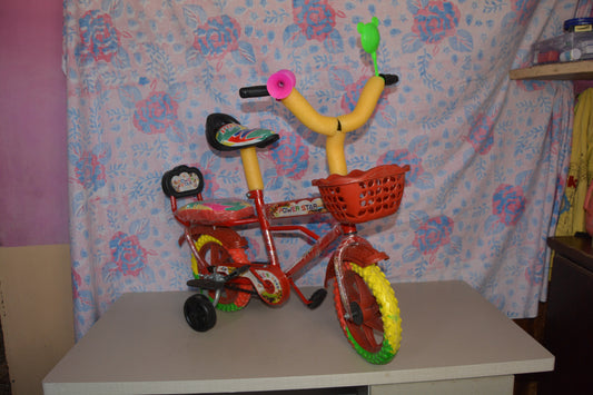 Baby Bicycle for kids with front basket and 2 Training Color tires BD164