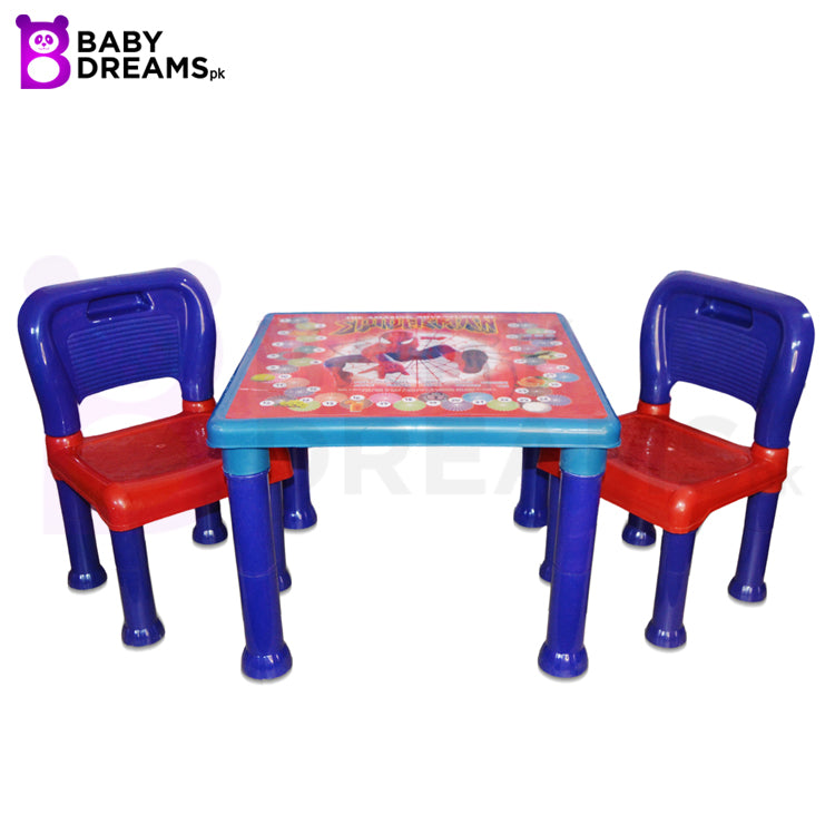 Spiderman Character Table and Chair Set  Study Table For Boys & Girls BD160