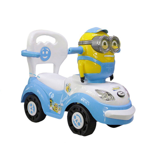 Minion With Light and Music Ride on Tolo Push Car 4 Wheel Car For Kids BD030