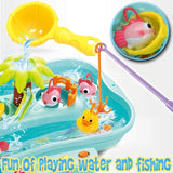 Go Fishing Game Board Play Set Fishing Toy Electric Water Circulation with Music Light Educational Toy Interactive Game For Children Kids BD066