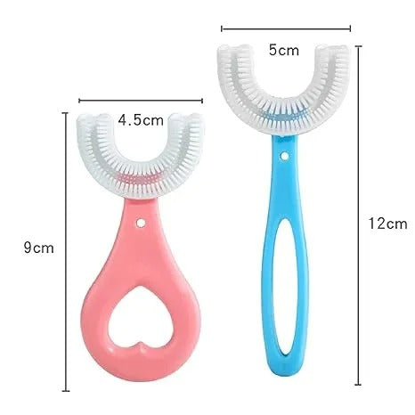 Children Toothbrush 360 Degree U-shaped Toothbrush Silicone Tooth Brush For Teeth Oral Dental Care BD072