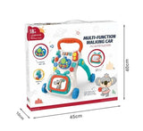 Multifunction 2 In 1 Educational Walker With Writing Pad Music and toys Baby Learning Walker BD075