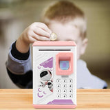 New Fingerprint Electronic Piggy Bank ATM Password Money Box Cash Coin Saving Box For Kids Birthday Gift BD076