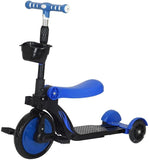 Baby dreams Tricycle 3 in 1 - Balance bike, mobile, and scooter Fire, with wheel swing BD147