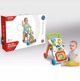 Baby Walker Toddler Trolley, Sit To Stand ABS Musical Walker With Adjustable Height, 3 in-1 Walker BD105